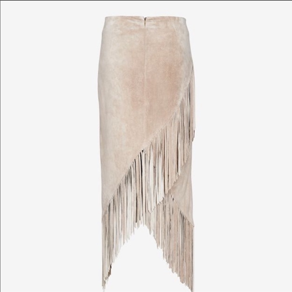 Intermix fringe skirt